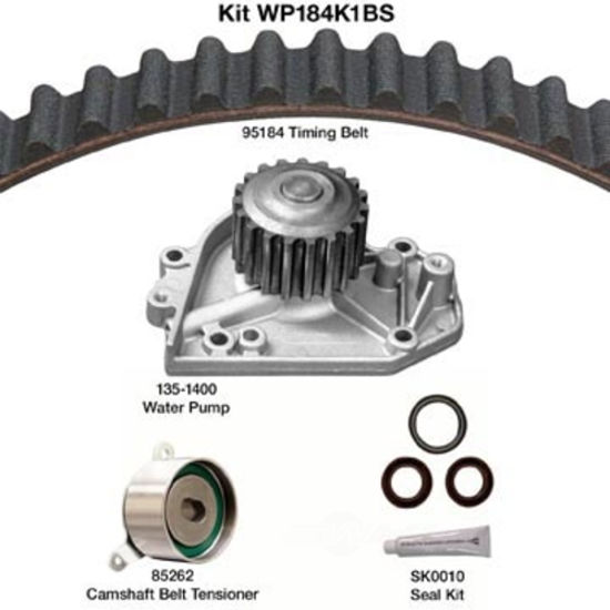Picture of WP184K1BS Engine Timing Belt Kit w/Water Pump & Seals  By DAYCO PRODUCTS LLC