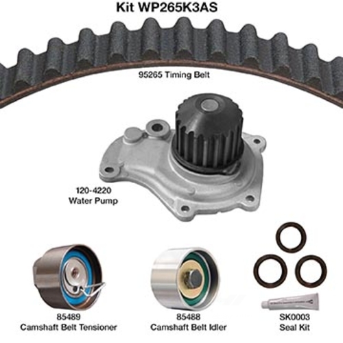 WP265K3AS Engine Timing Belt Kit w/Water Pump & Seals By DAYCO PRODUCTS LLC