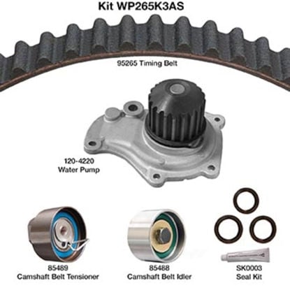 Picture of WP265K3AS Engine Timing Belt Kit w/Water Pump & Seals  By DAYCO PRODUCTS LLC