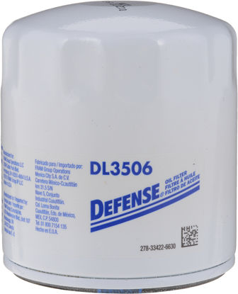 Picture of DL3506 Engine Oil Filter  By DEFENSE FILTERS