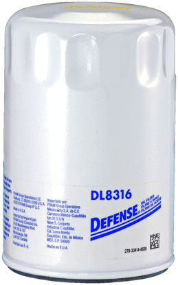 Picture of DL8316 Engine Oil Filter  By DEFENSE FILTERS