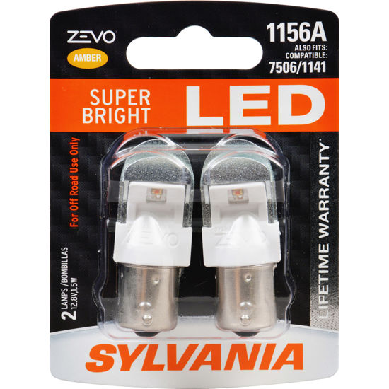 Picture of 1156ALED.BP2 ZEVO Blister Pack Twin Turn Signal Light Bulb  By SYLVANIA