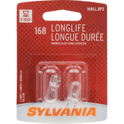 Picture of 168LL.BP2 Long Life Blister Pack Twin Side Marker Light Bulb  By SYLVANIA