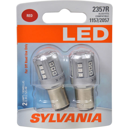 Picture of 2357RSL.BP2 LED Blister Pack Twin Brake Light Bulb  By SYLVANIA