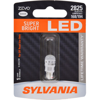 Picture of 2825LED.BP ZEVO Blister Pack License Light Bulb  By SYLVANIA