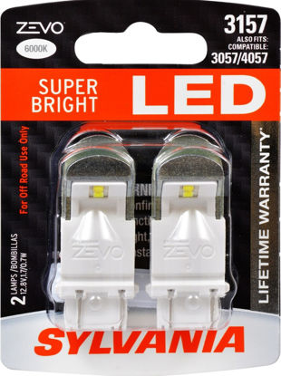 Picture of 3157LED.BP2 ZEVO Blister Pack Twin Turn Signal Light Bulb  By SYLVANIA