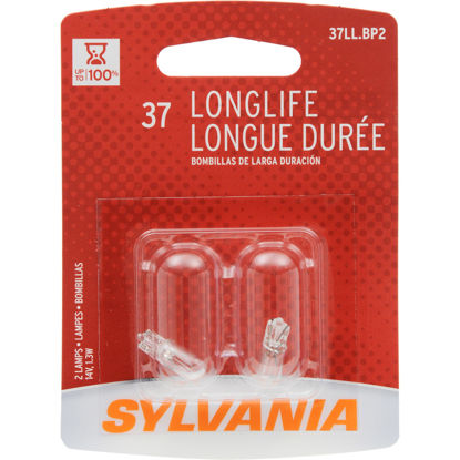 Picture of 37LL.BP2 Long Life Blister Pack Twin Instrument Panel Light Bulb  By SYLVANIA