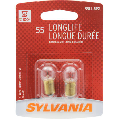 Picture of 55LL.BP2 Long Life Blister Pack Twin Radio Dial Light  By SYLVANIA