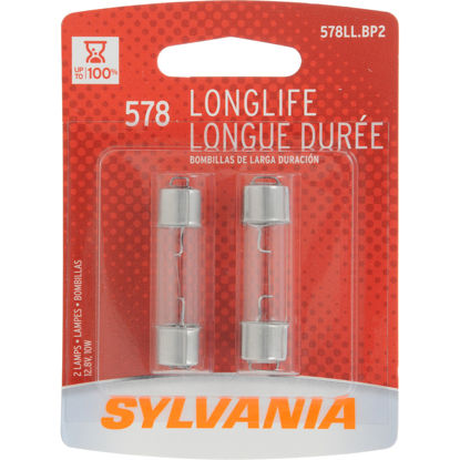Picture of 578LL.BP2 Long Life Blister Pack Twin Dome Light Bulb  By SYLVANIA