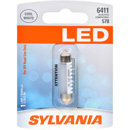 Picture of 6411SL.BP LED Blister Pack Dome Light Bulb  By SYLVANIA