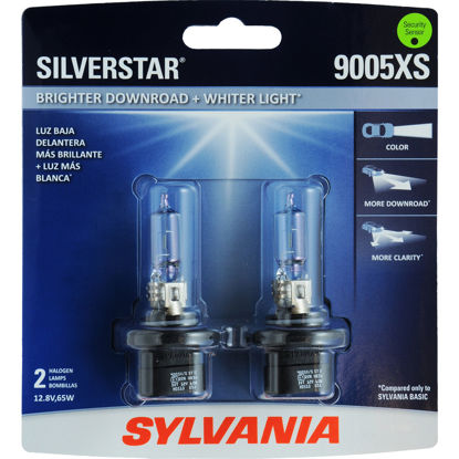 Picture of 9005XSST.BP2 SilverStar Blister Pack Twin Headlight Bulb  By SYLVANIA