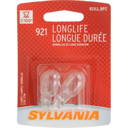 Picture of 921LL.BP2 Long Life Blister Pack Twin Back Up Light Bulb  By SYLVANIA