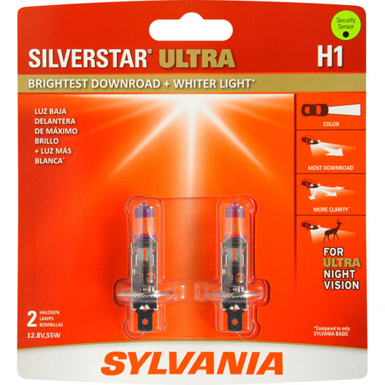 Picture of H1SU.BP2 SilverStar Ultra Blister Pack Twin Headlight Bulb  By SYLVANIA