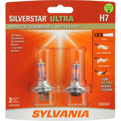 Picture of H7SU.BP2 SilverStar Ultra Blister Pack Twin Headlight Bulb  By SYLVANIA