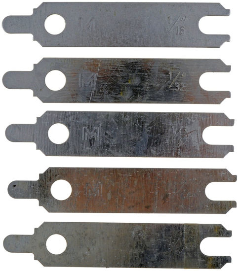Picture of Starter Alignment Shim, (1) 1/64, (2) 1/32 and (2) 1/16 In. (02336) By DORMAN-HELP