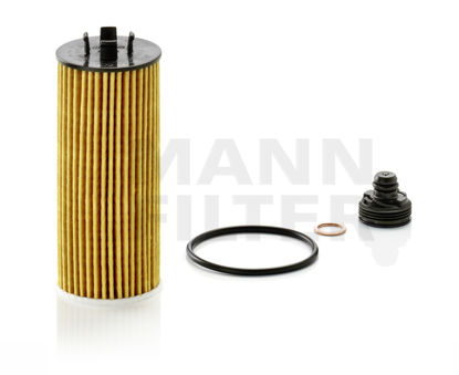 Picture of HU6015ZKIT OIL FILTER ELEMENT - METAL FRE By MANN-FILTER