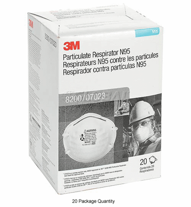 Picture of 3M™ Particulate Respirator 8200/07023(AAD), N95 [20 Pack]