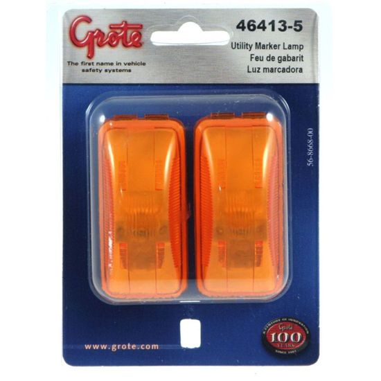 Picture of Grote Clearance / Marker Lamp, 2 Pacl, Yellow (Retail Pack)