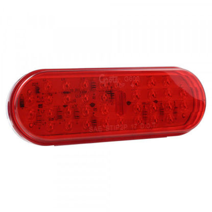 Picture of Grote Hi Count® 56-Diode Oval LED Stop/Tail/Turn & Auxiliary Lamp, Red (Retail Pack)